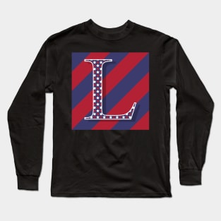 Old Glory Letter L Long Sleeve T-Shirt